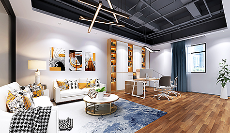 佛山鄂松盛自动化装备办公室装修设计