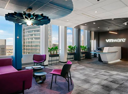 混淆多元化办公装修设计空间是怎样打造的——科技公司VMware