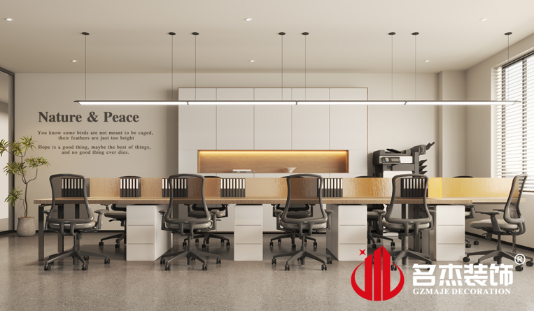 开放办公区装修设计效果
